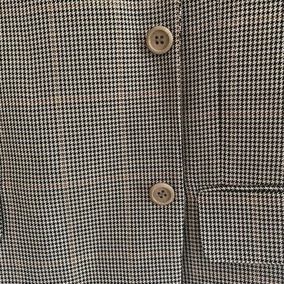 Modern Vintage Wool & Silk Blend Paid Oversize Blazer - Picture 5 of 8